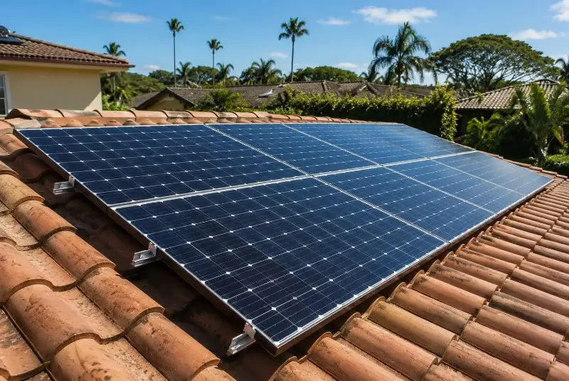 Installation de panneaux solaires à Trensacq